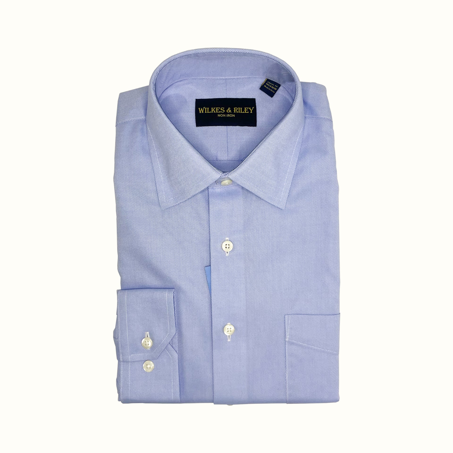 Spread Collar Classic Fit Oxford Dress Shirt, Lt. Blue – Moorman Clothiers