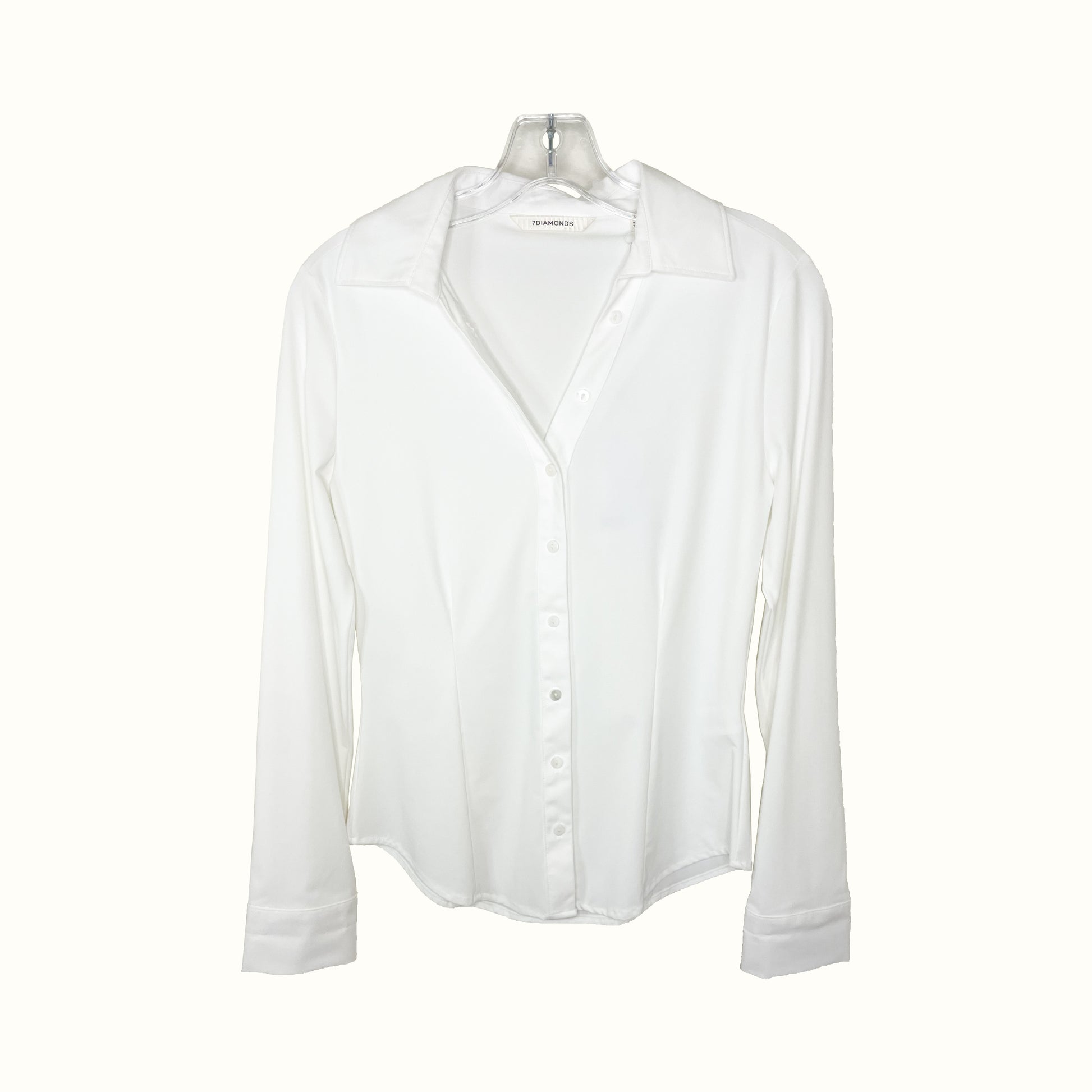 white long sleeve dress blouse Style 101 White - Womens Long Sleeve Poplin - John Kevin